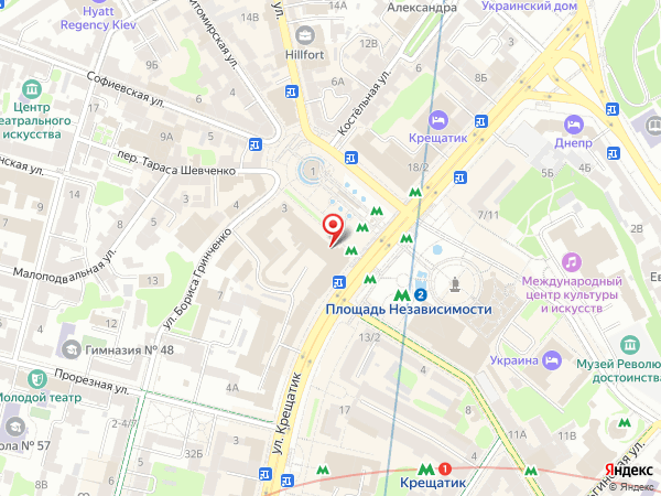 около района Майдан Независимости